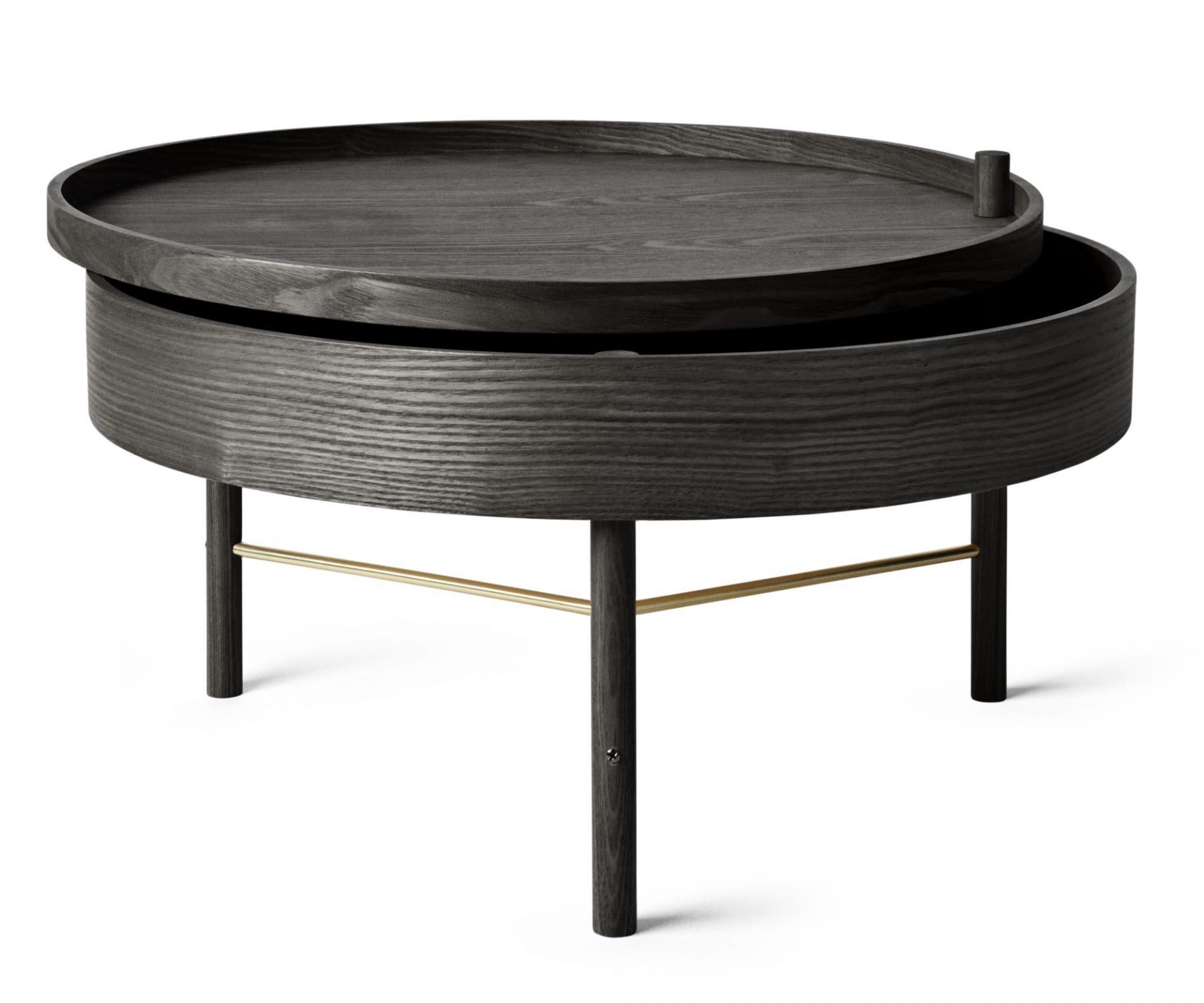 Turning Table Beistelltisch Esche schwarz Audo EINZELSTÜCK